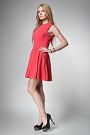 Plisserad klänning med kort kjol, XS - 5XL